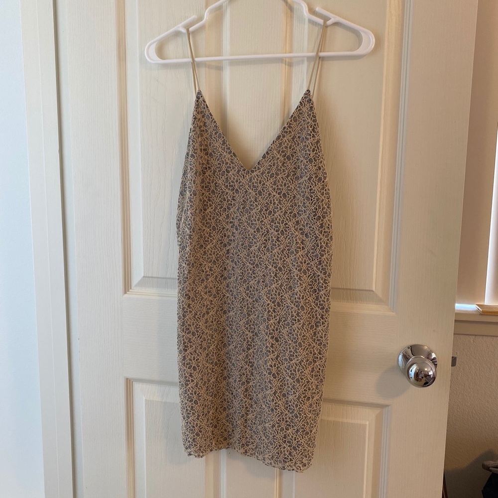 Zara lace mini dress